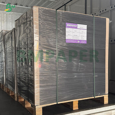 280g 300g Virgin Wood Glossy Black Cardboard For Handmade DIY