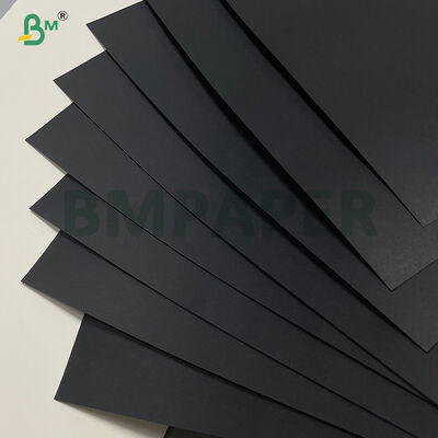 280g 300g Virgin Wood Glossy Black Cardboard For Handmade DIY
