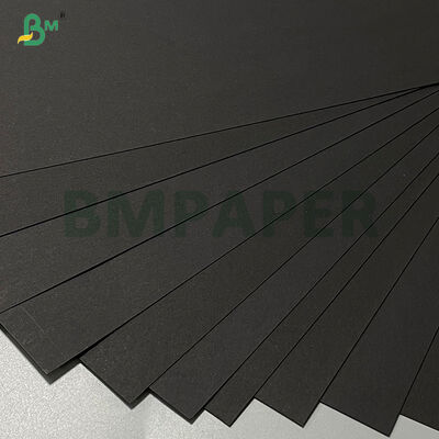 280g 300g Virgin Wood Glossy Black Cardboard For Handmade DIY