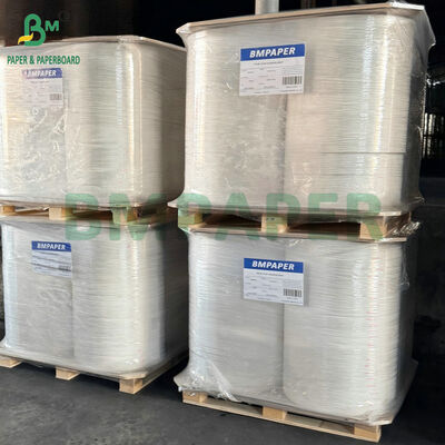 Food Grade Ribbed Straw Wrapping Paper 24gsm 28gsm  For Paper Straw Individual Wrapping