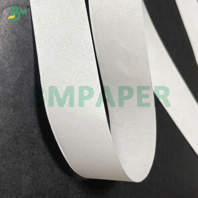 25g White Food - Grade  Custom Logo Printed Straw Wrap Paper Textured Surface