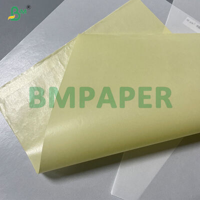 Yellow Sticker Silicone Coated Label Glassine Paper Jumbo Rolls