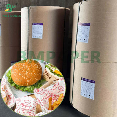 Food Grade White Hamburger Wrapping Paper Anti Grease Jumbo Rolls Kit 4 Kit 5