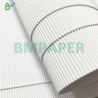 Recyclable Bleached Single FaceB Flute Cardboard For Coffee Cup Sleeve