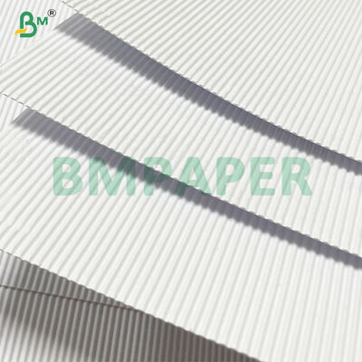 Recyclable Bleached Single FaceB Flute Cardboard For Coffee Cup Sleeve