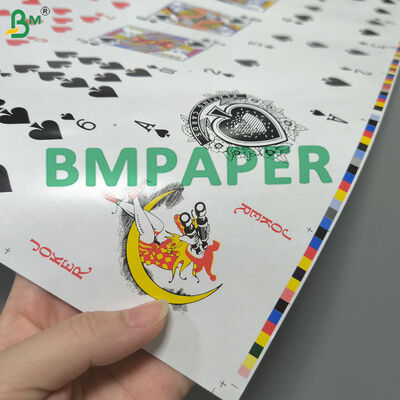 310gsm Linen Embossed Blue Core Playing Card Stock No See Through for High - End Poker Cards