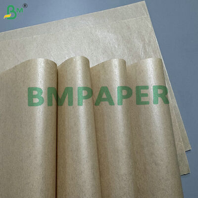Oil Resistant 45gsm + 6g 8g 10g PE Brown Kraft Paper Roll for Cutlery Wrapping