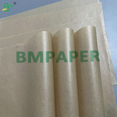 Waterproof & Oilproof Custom Printed 35-50gsm Kraft + 6-15gsm PE Coated Kraft Paper for Branded Disposable Cutlery Wrapping