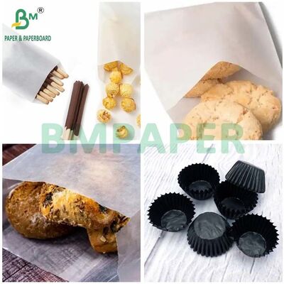 Food Grade 25gsm 30gsm 35gsm White Glassine Paper Rolls for Food Packaging