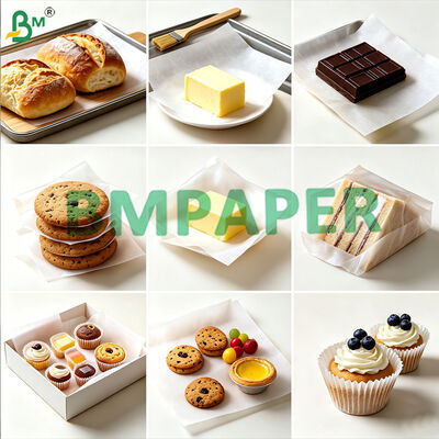 30GSM 35GSM Food Safe Glassine Paper Grease Resistant Translucent Paper For Bakery