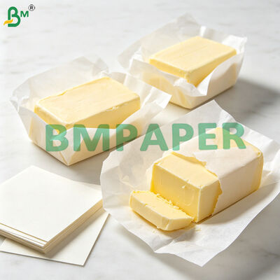 45g Greaseproof Wrapping Paper For Butter Wrap / Margarine Packaging