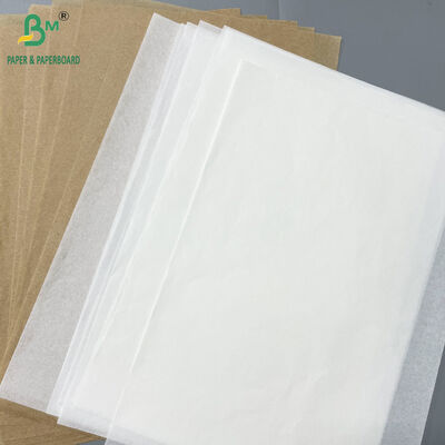 40g Resist Oil Hamburger Greaseproof Paper White and Brown for Fast Food Wrapping