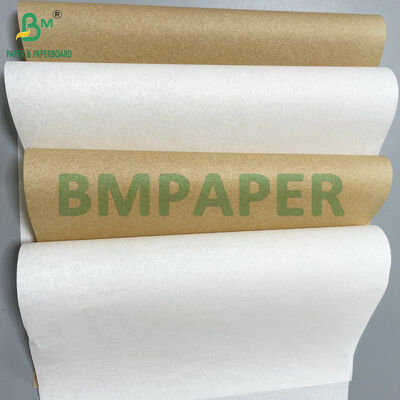 40g Resist Oil Hamburger Greaseproof Paper White and Brown for Fast Food Wrapping