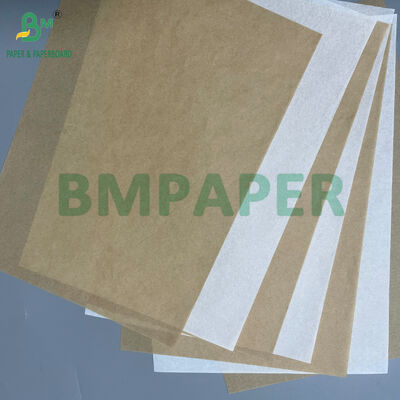 40g Resist Oil Hamburger Greaseproof Paper White and Brown for Fast Food Wrapping