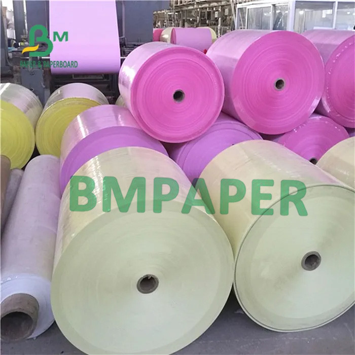 50 - 60g NCR Roll Carbonless Copy Paper CF CFB CB Paper 240mm 610mm ...