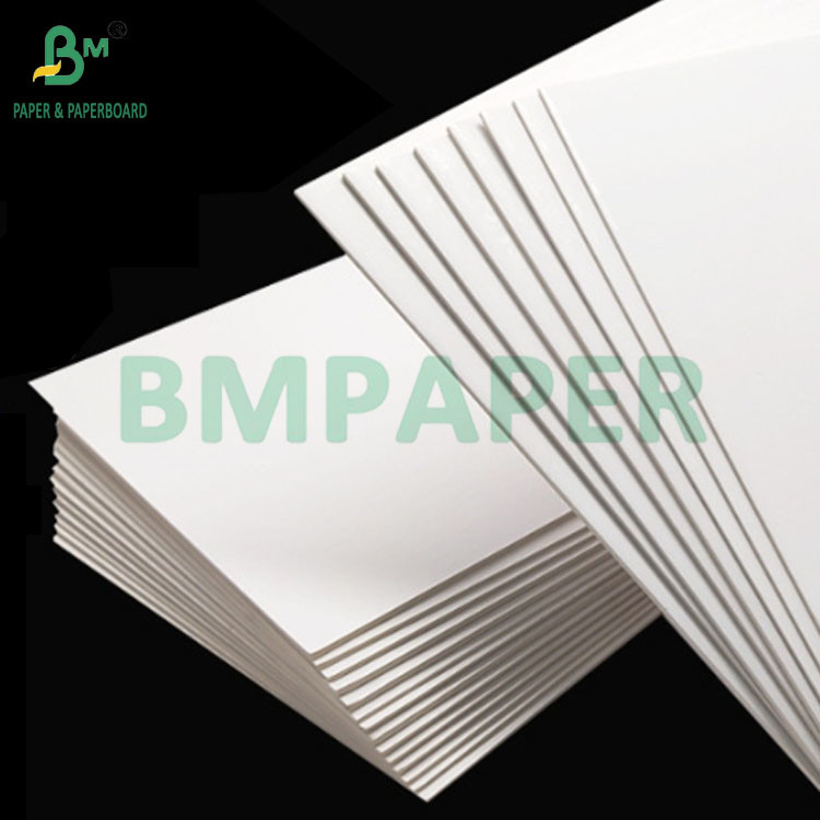 2mm Thick Recyclable Two Sides White Ivory Board For Hangtag High Stiffness