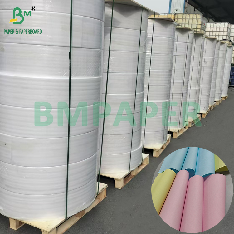 55-80gsm Sin Modelo Carbonless Paper CFB Celeste / Blue Papel Autocopiativo